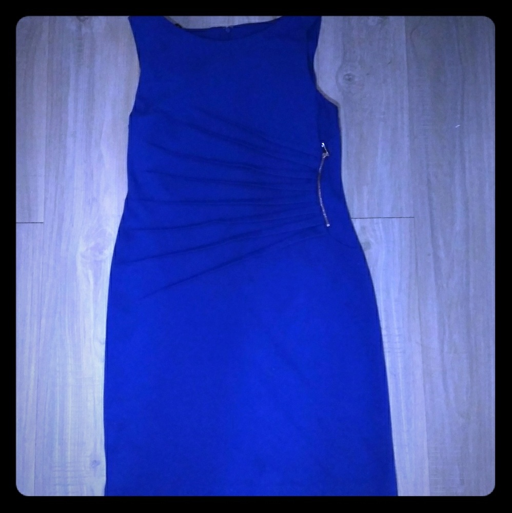Blue Ivanka Cocktail Dress -14